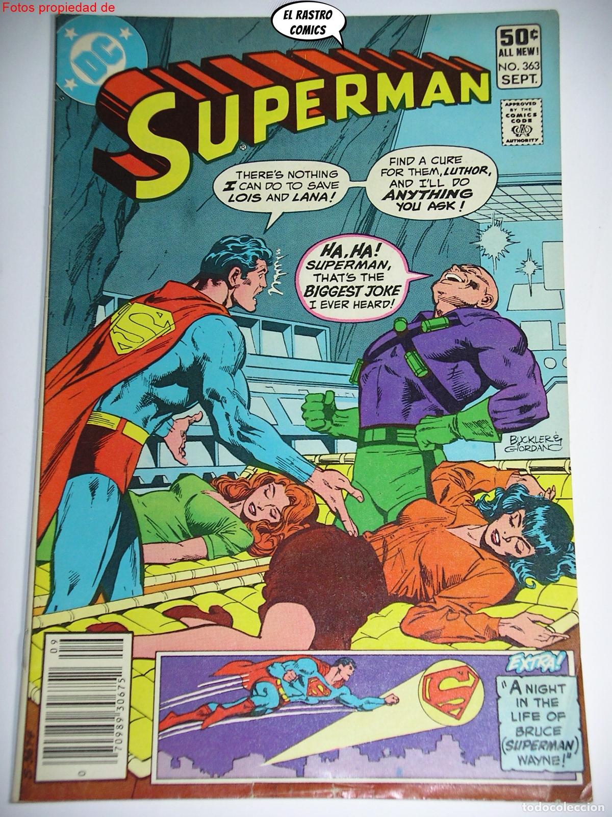 C&oacute;mics: Superman n&ordm; 363, ed DC USA 1981, en ingl&eacute;s - Foto 1