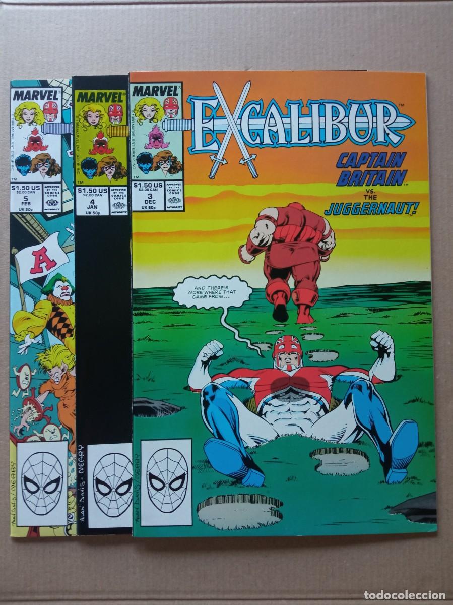 Comics: Marvel Excalibur #3 #4 #5 1988 VF lote 3 numeros USA