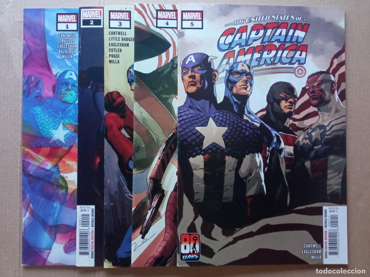Comics: Marvel United States of Captain America #1-5 2022 NM Lote Sin Leer USA
