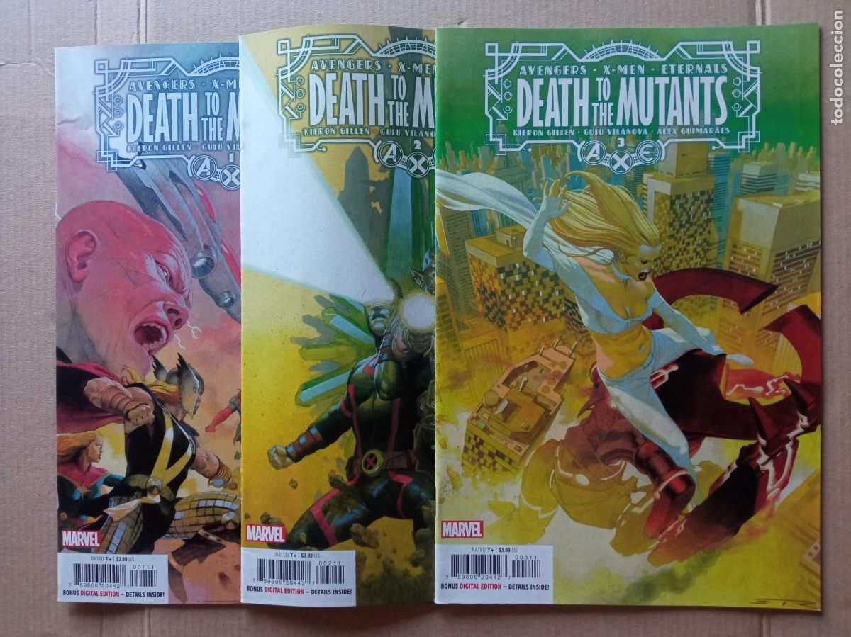 Comics : Marvel AXE Death to the Mutants #1 - 3 2022 NM Unread USA Set completo