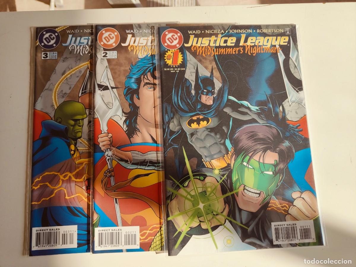 C&oacute;mics: Justice League Midsummers Nightmare Complete 1 2 3 DC - Foto 1