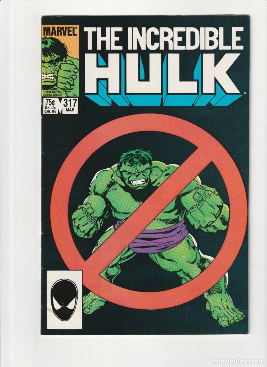 C&oacute;mics: Incredible Hulk 317 Marvel Comics 1986 En Ingles - Foto 1