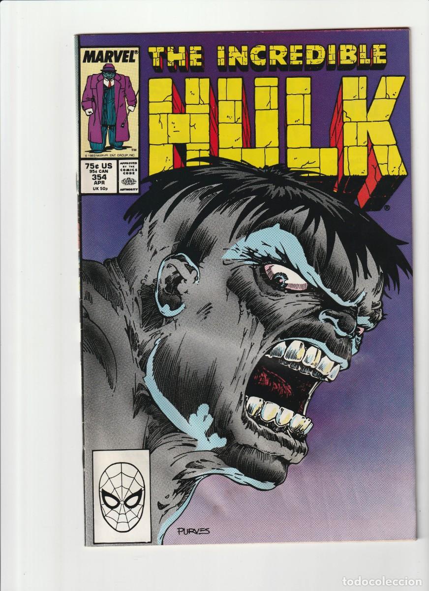 C&oacute;mics: Incredible Hulk 354 Marvel Comics 1989 En Ingles - Foto 1