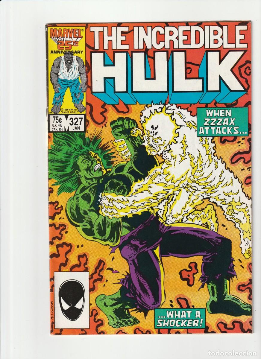 C&oacute;mics: Incredible Hulk 327 Marvel Comics 1987 En Ingles - Foto 1