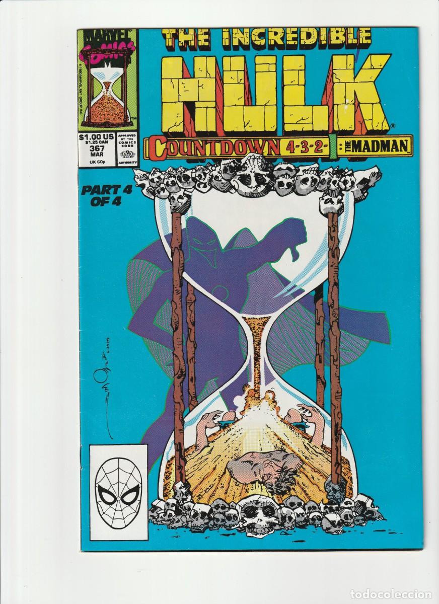 C&oacute;mics: Incredible Hulk 367 Marvel Comics 1990 En Ingles - Foto 1