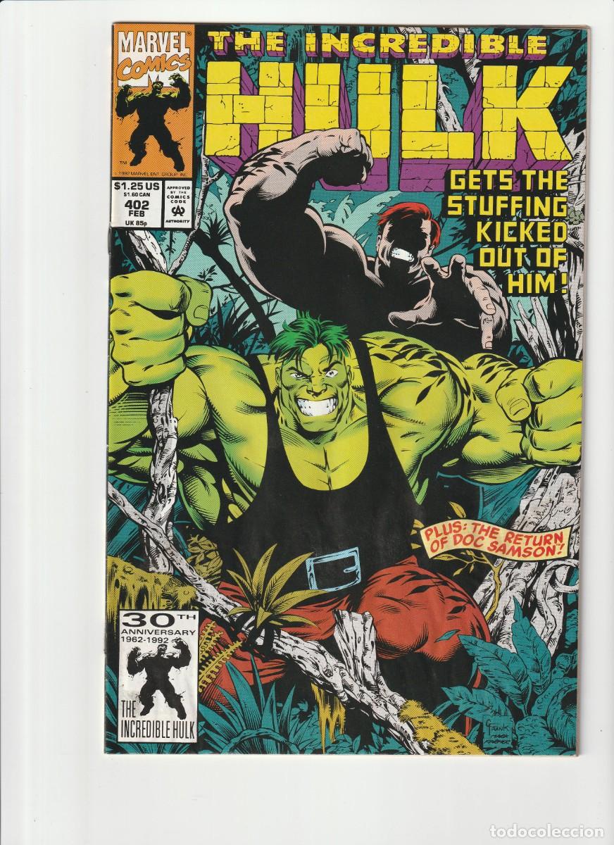 C&oacute;mics: Incredible Hulk 402 Marvel Comics 1993 En Ingles - Foto 1
