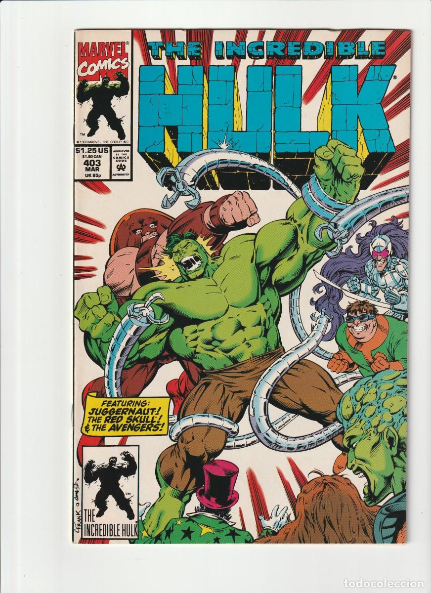 C&oacute;mics: Incredible Hulk 403 Marvel Comics 1993 En Ingles - Foto 1