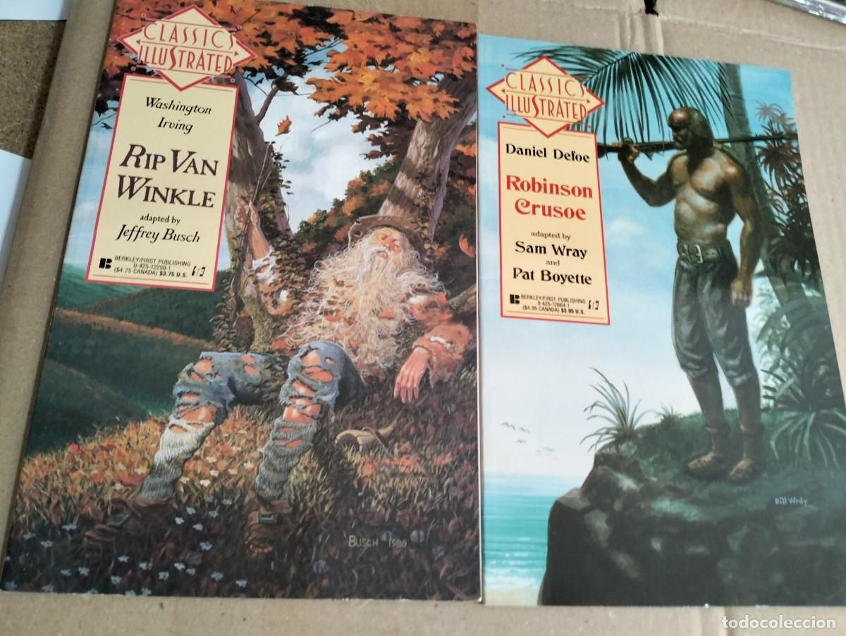 Fumetti: CLASSICS ILLUSTRATED: RIP VAN WINKLE + ROBINSON CRUSOE (LOTE 2 PRESTIGE FIRST EN INGLES )