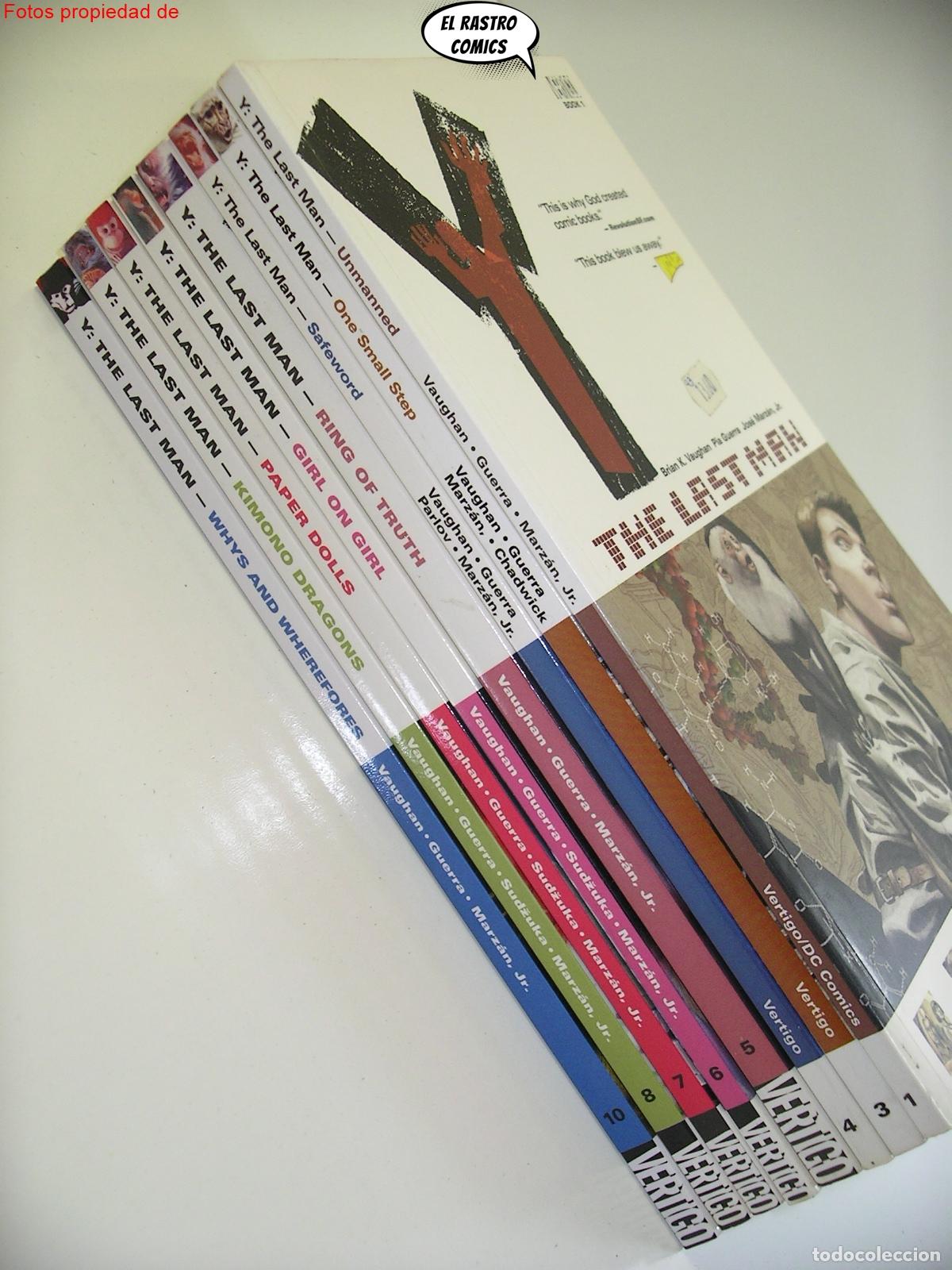 Fumetti: Y the last man lote TPB n&ordm; 1 3 4 5 6 7 8 y 10, ed. DC Vertigo USA 2003, tomos, en ingl&eacute;s, OFERTA!!