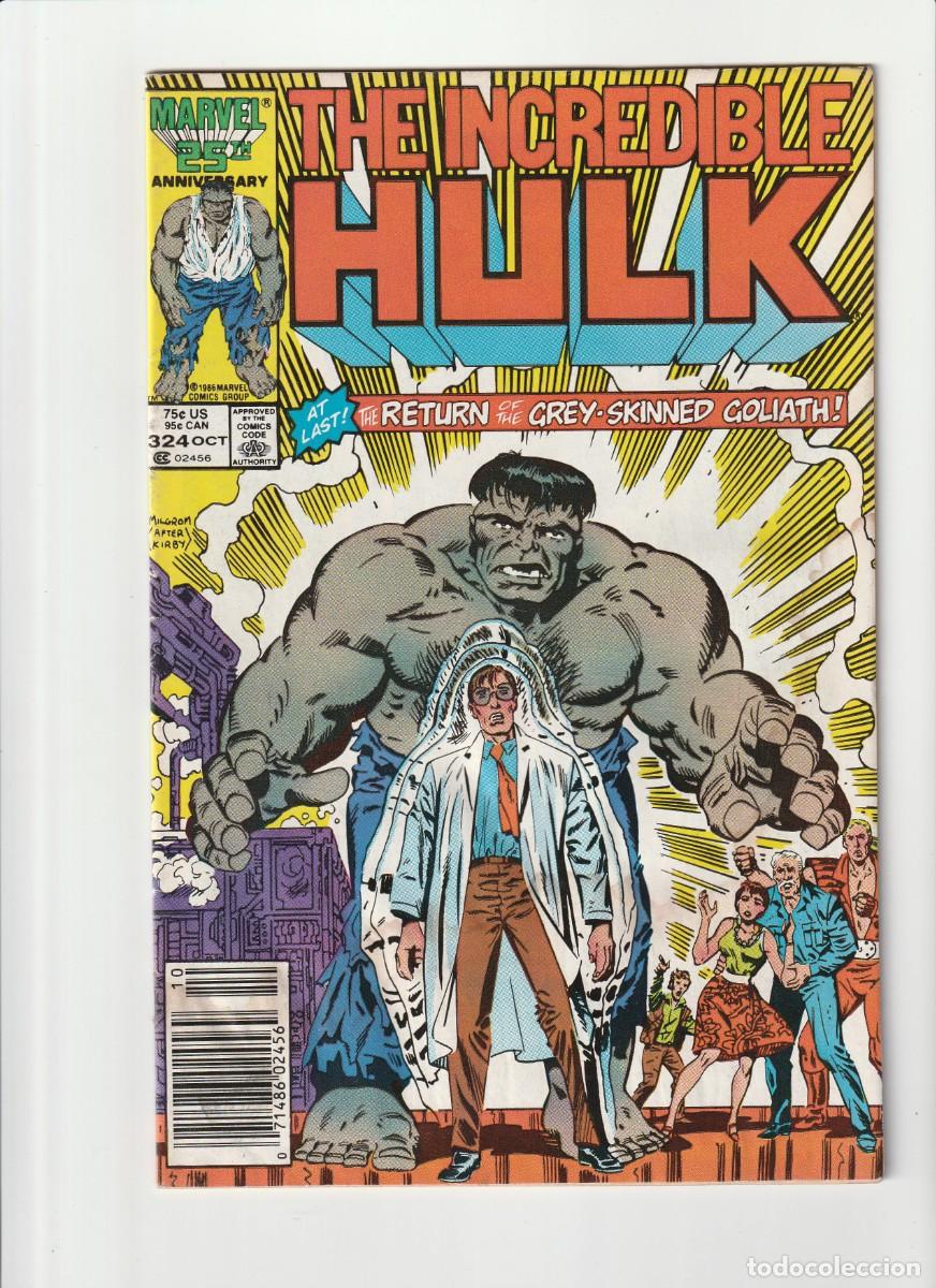 C&oacute;mics: The Incredible Hulk 324 Marvel Comics 1986 En Ingles - Foto 1