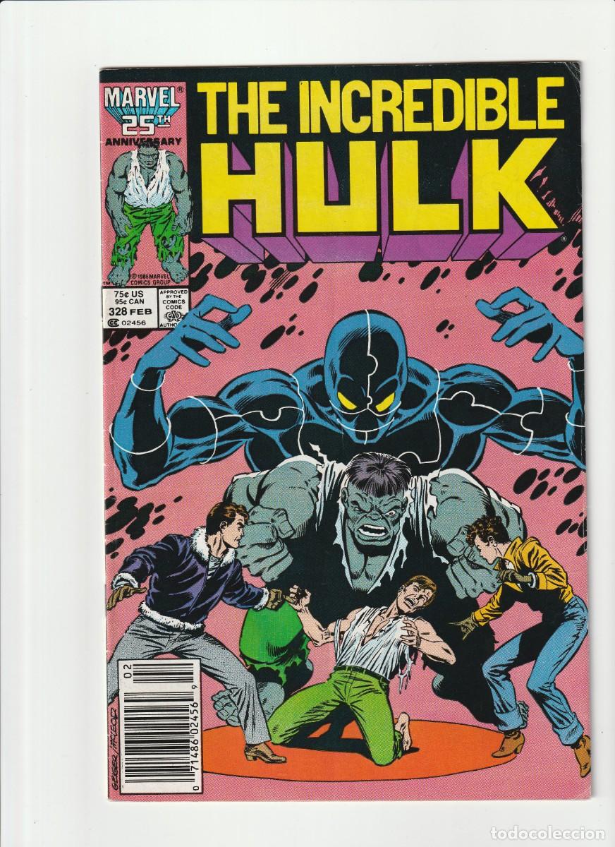 C&oacute;mics: The Incredible Hulk 328 Marvel Comics 1987 En Ingles - Foto 1