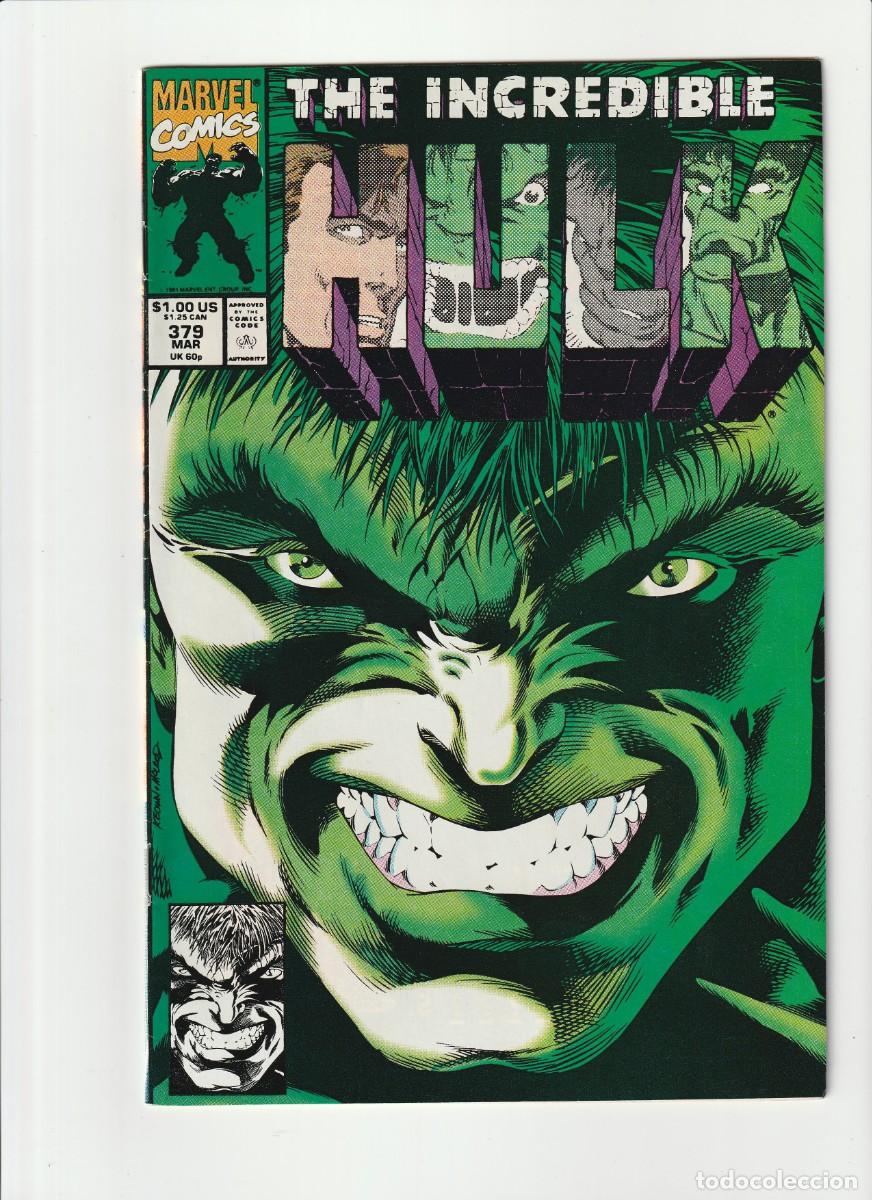 C&oacute;mics: The Incredible Hulk 379 Marvel Comics 1991 En Ingles - Foto 1