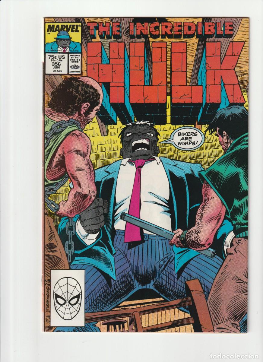 C&oacute;mics: The Incredible Hulk 356 Marvel Comics 1989 En Ingles - Foto 1