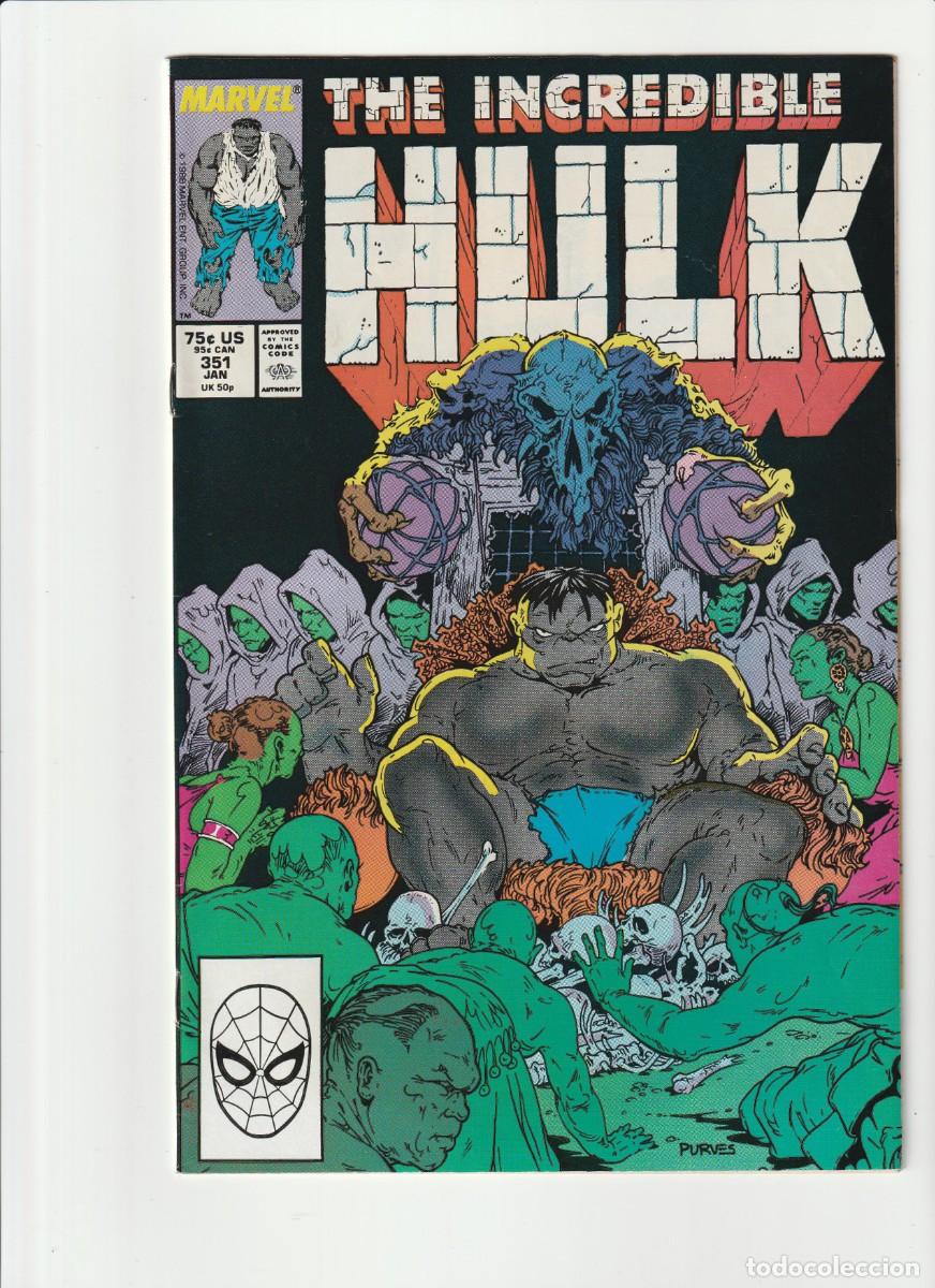 C&oacute;mics: The Incredible Hulk 351 Marvel Comics 1989 En Ingles - Foto 1