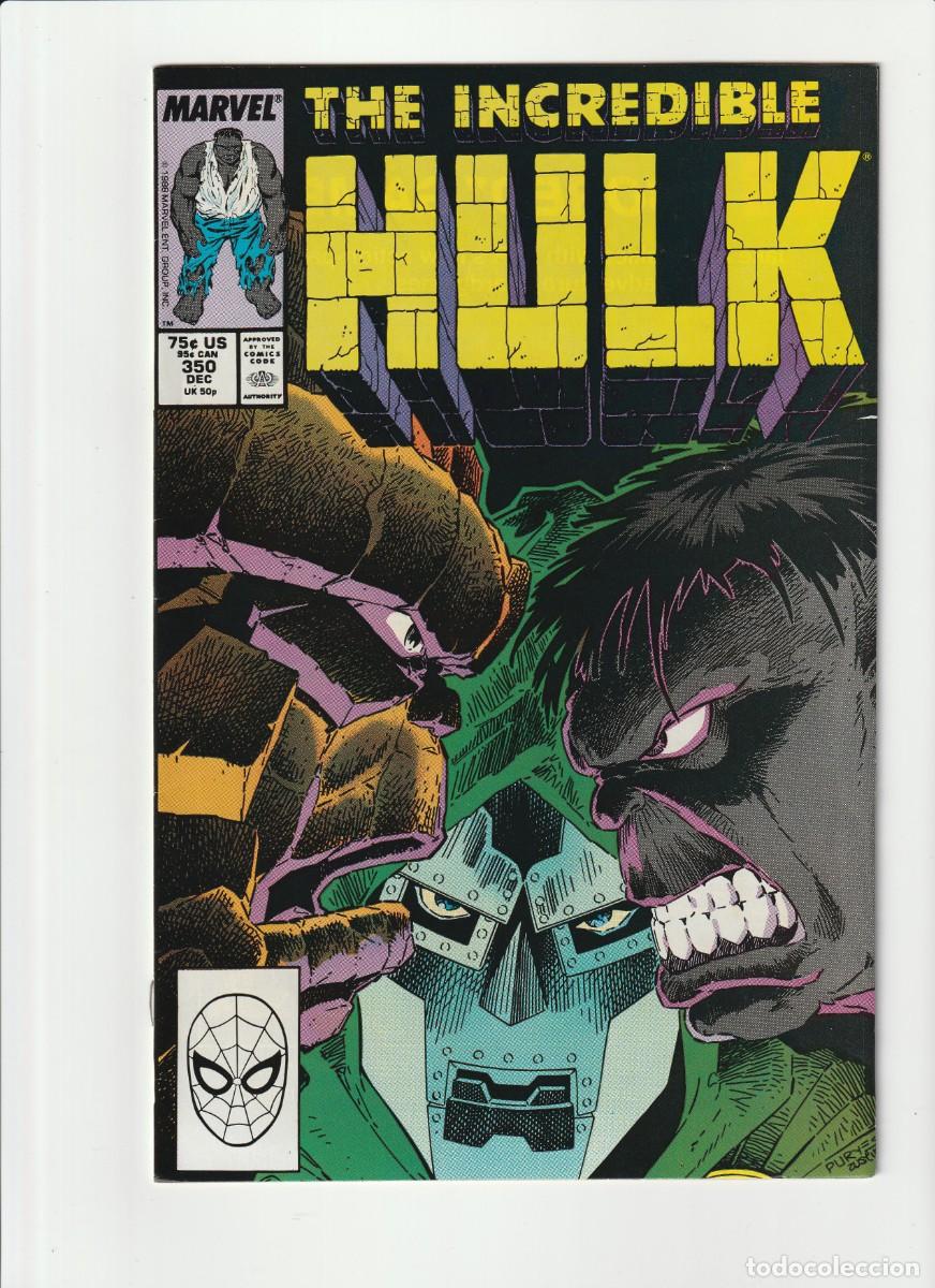 C&oacute;mics: The Incredible Hulk 350 Marvel Comics 1988 En Ingles - Foto 1
