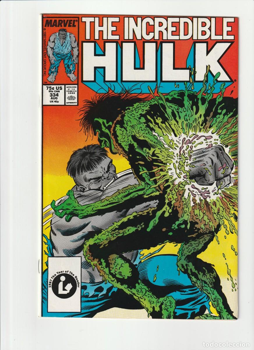 C&oacute;mics: The Incredible Hulk 334 Marvel Comics 1987 En Ingles Todd McFarlane - Foto 1