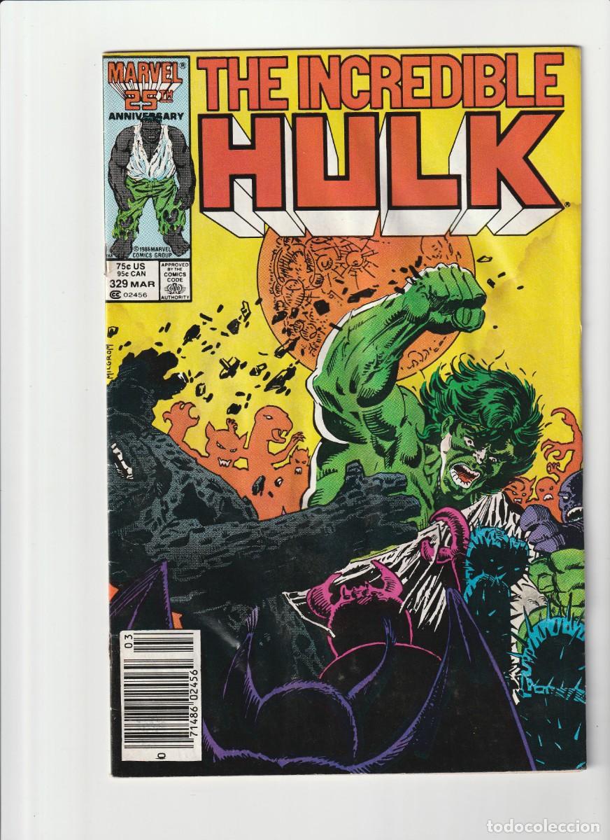 C&oacute;mics: The Incredible Hulk 329 Marvel Comics 1987 En Ingles - Foto 1
