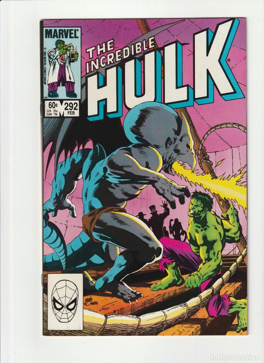 C&oacute;mics: Incredible Hulk 292 Marvel Comics 1984 En Ingles - Foto 1