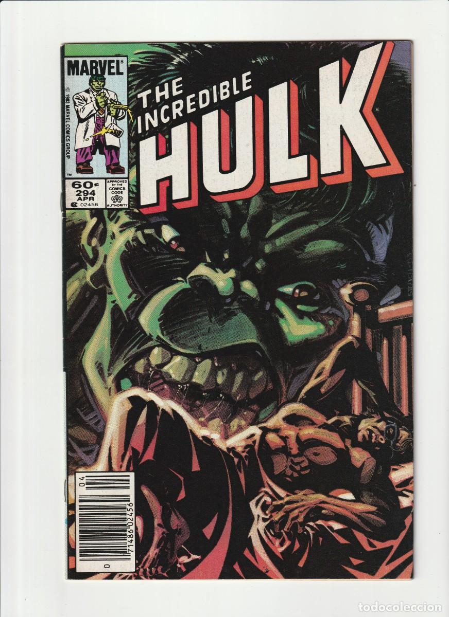 C&oacute;mics: Incredible Hulk 294 Marvel Comics 1984 En Ingles - Foto 1