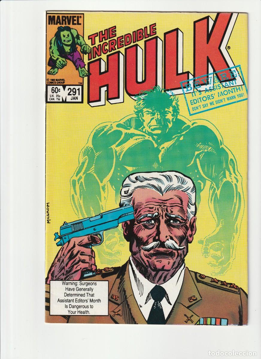 C&oacute;mics: Incredible Hulk 291 Marvel Comics 1984 En Ingles - Foto 1