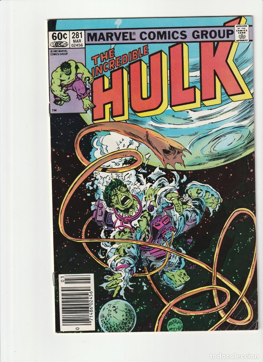 C&oacute;mics: Incredible Hulk 281 Marvel Comics 1983 En Ingles - Foto 1