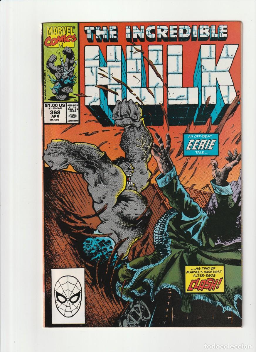 C&oacute;mics: Incredible Hulk 368 Marvel Comics 1990 En Ingles - Foto 1