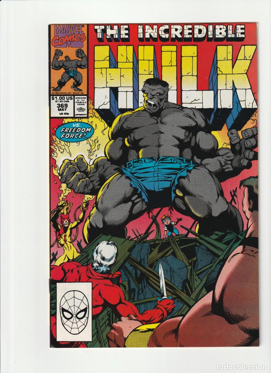 C&oacute;mics: Incredible Hulk 369 Marvel Comics 1990 En Ingles - Foto 1