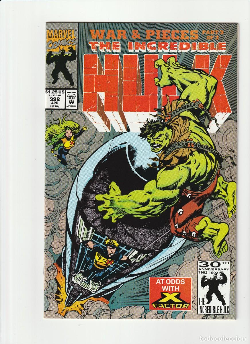 C&oacute;mics: Incredible Hulk 392 Marvel Comics 1992 En Ingles - Foto 1