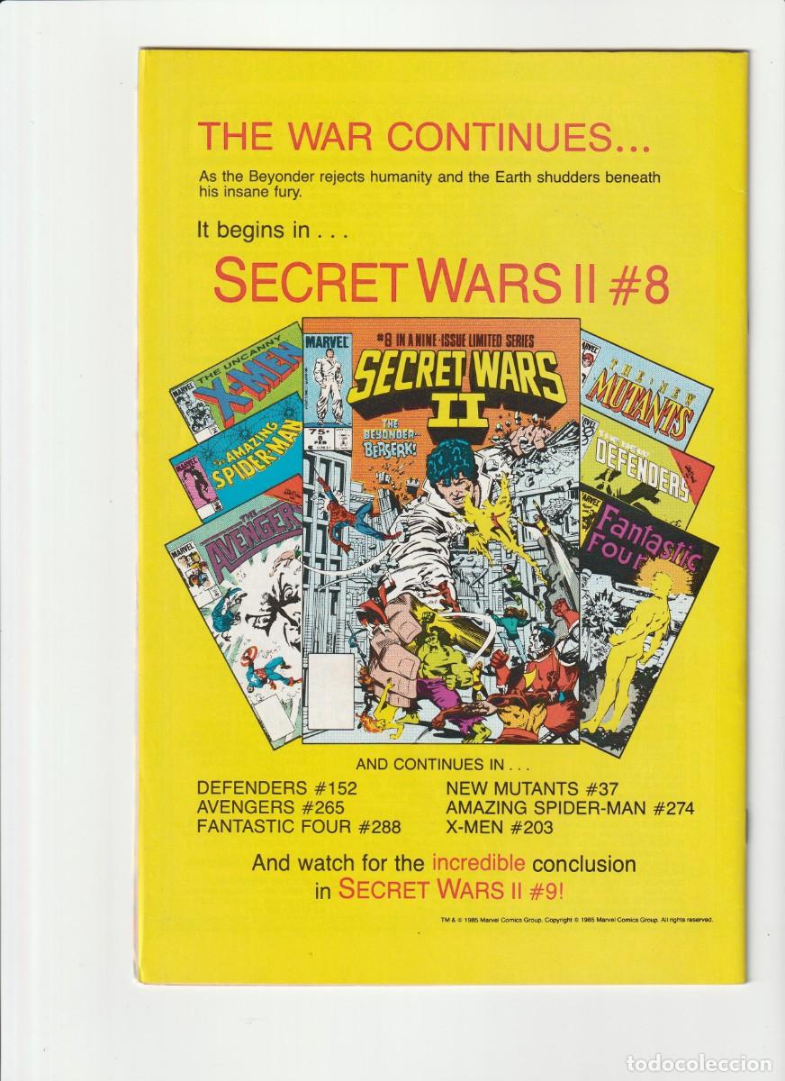 C&oacute;mics: Incredible Hulk 316 Marvel Comics 1986 En Ingles - Foto 2