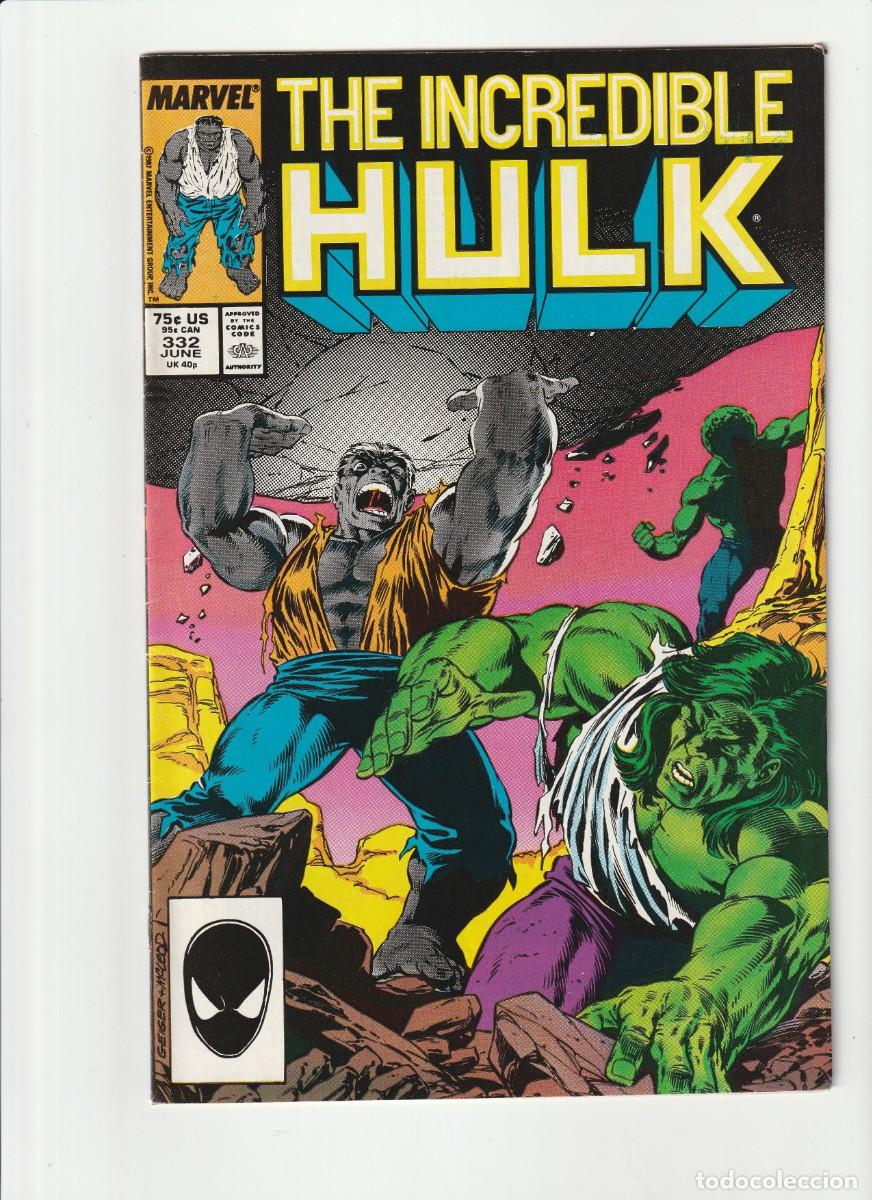 C&oacute;mics: Incredible Hulk 332 Marvel Comics 1987 En Ingles Todd McFarlane - Foto 1