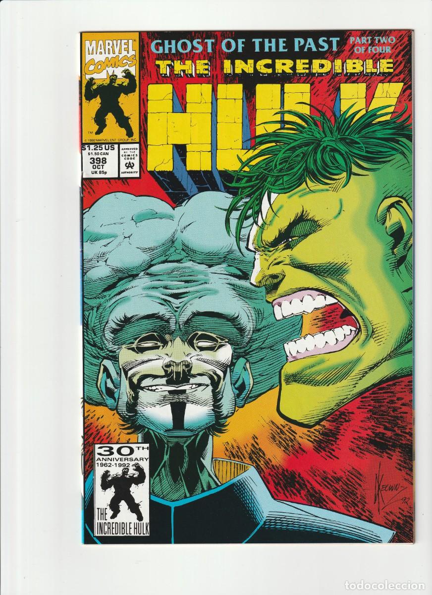 C&oacute;mics: Incredible Hulk 398 Marvel Comics 1992 En Ingles - Foto 1