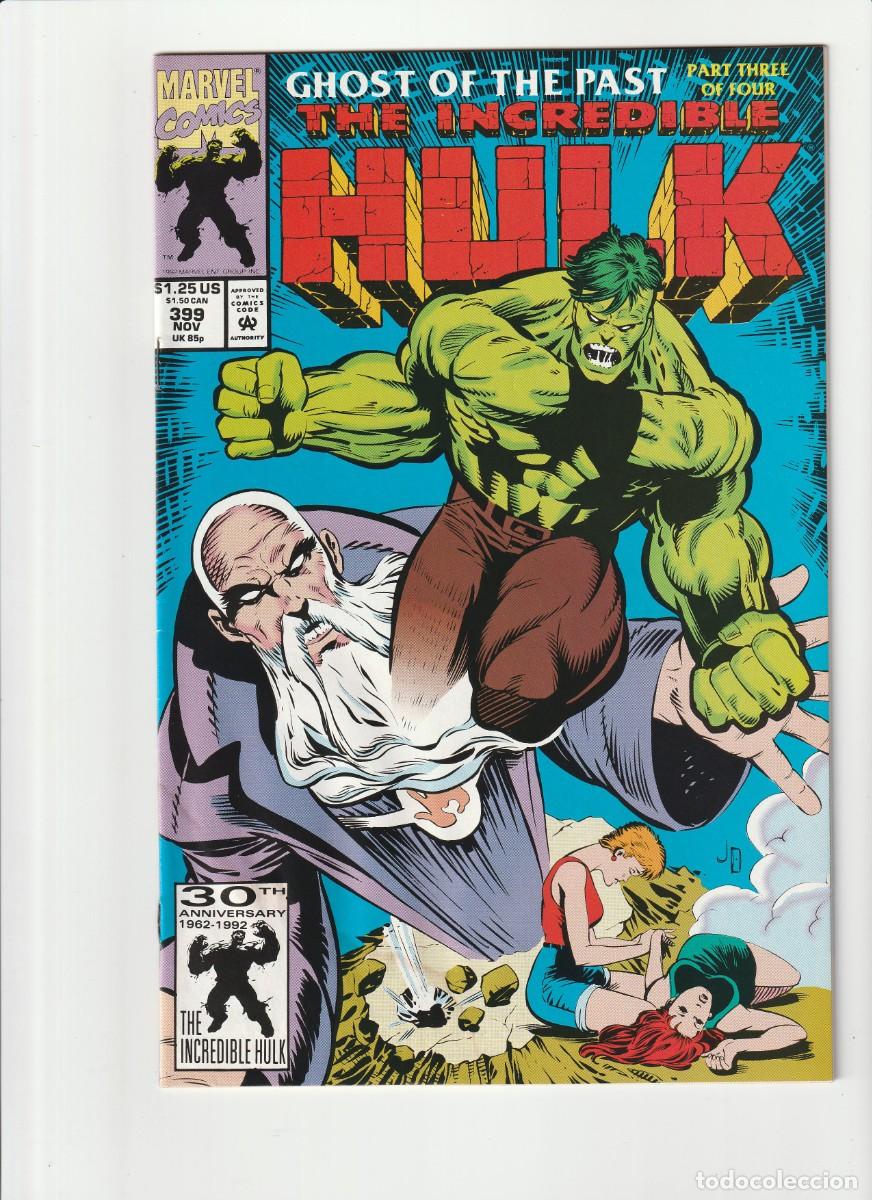 C&oacute;mics: Incredible Hulk 399 Marvel Comics 1992 En Ingles - Foto 1