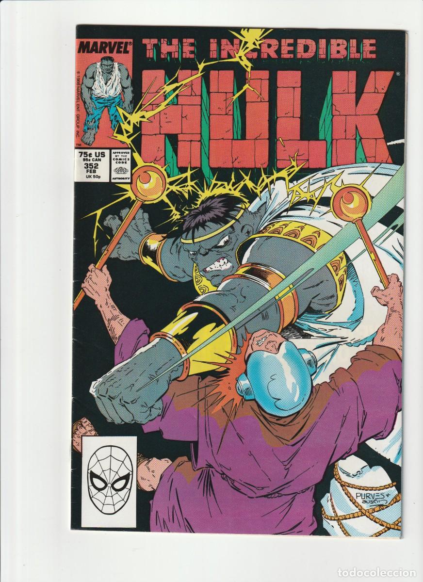 C&oacute;mics: Incredible Hulk 352 Marvel Comics 1989 En Ingles - Foto 1