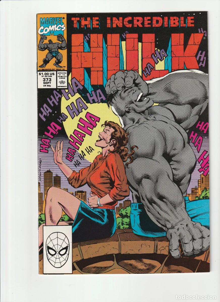C&oacute;mics: Incredible Hulk 373 Marvel Comics 1990 En Ingles - Foto 1