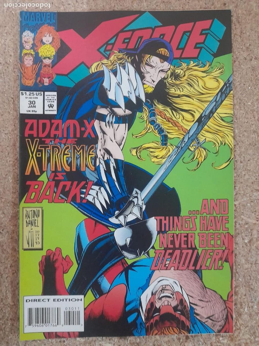 C&oacute;mics: X-Force. 1st series. 30. Marvel - Foto 1