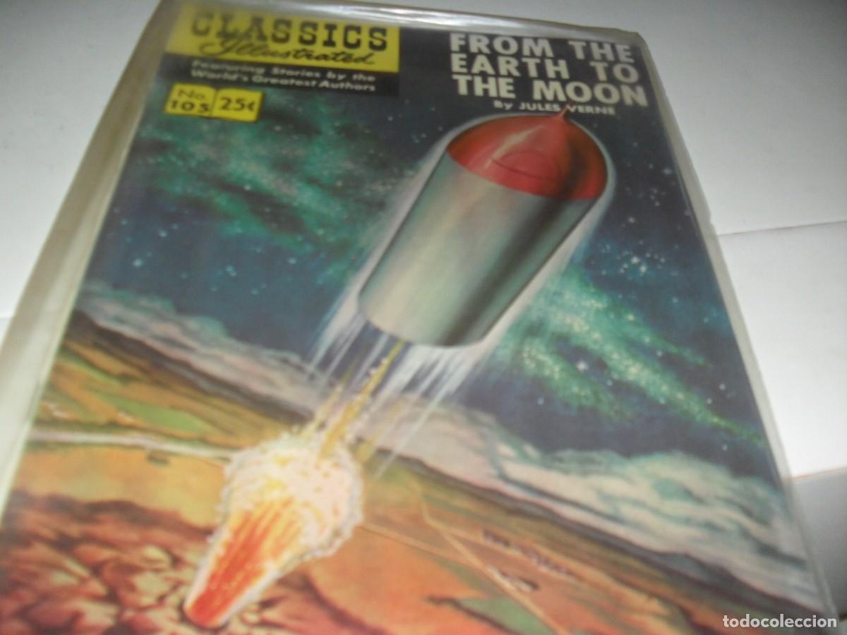 Comics: (EN INGLES) GILBERTON COMPANY:CLASSICS ILLUSTRATED 105 FROM THE EARTH TO THE MOON,NO REEDITADO,1971