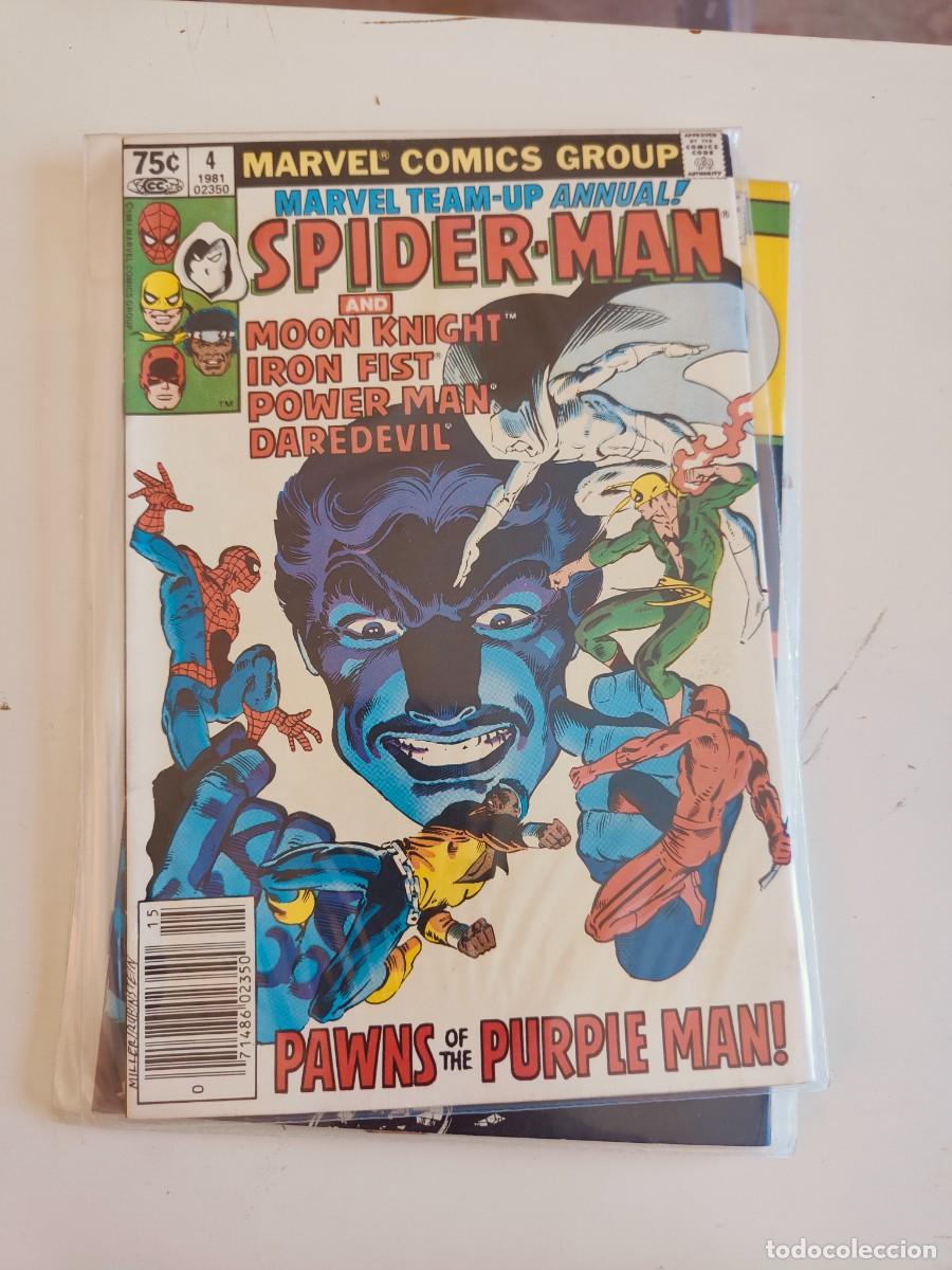 C&oacute;mics: Marvel Team Up Annual 4 vol 1 Marvel Spider Man 1981 - Foto 1