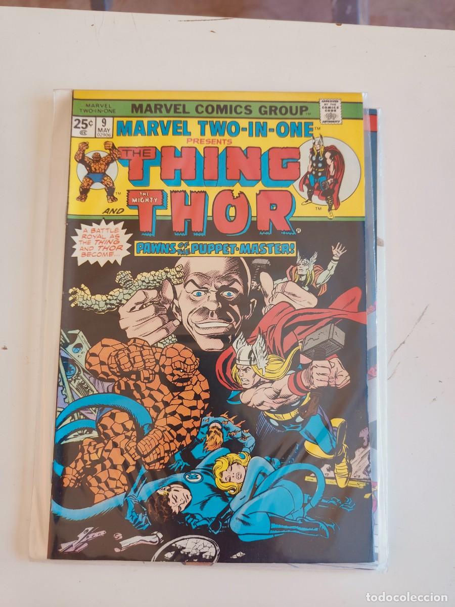 C&oacute;mics: Marvel Two in One 9 vol 1 Marvel The Thing Thor 1975