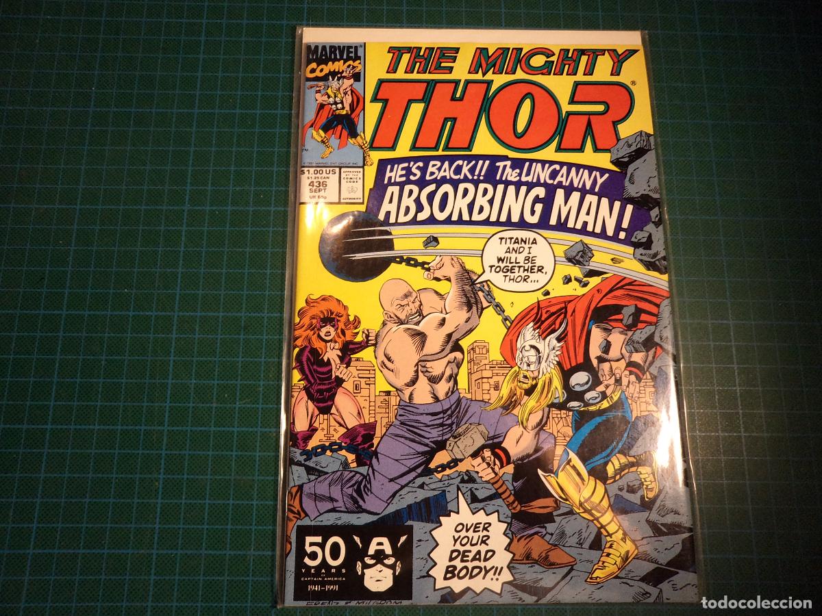 C&oacute;mics: The Mighty Thor. n&ordm; 436. Marvel. En ingles. - Foto 1