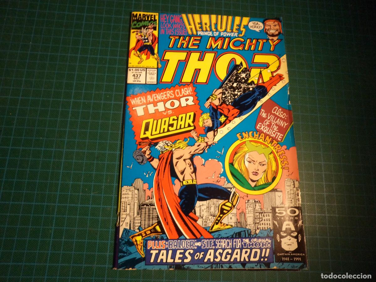 C&oacute;mics: The Mighty Thor. n&ordm; 437. Marvel. En ingles. - Foto 1
