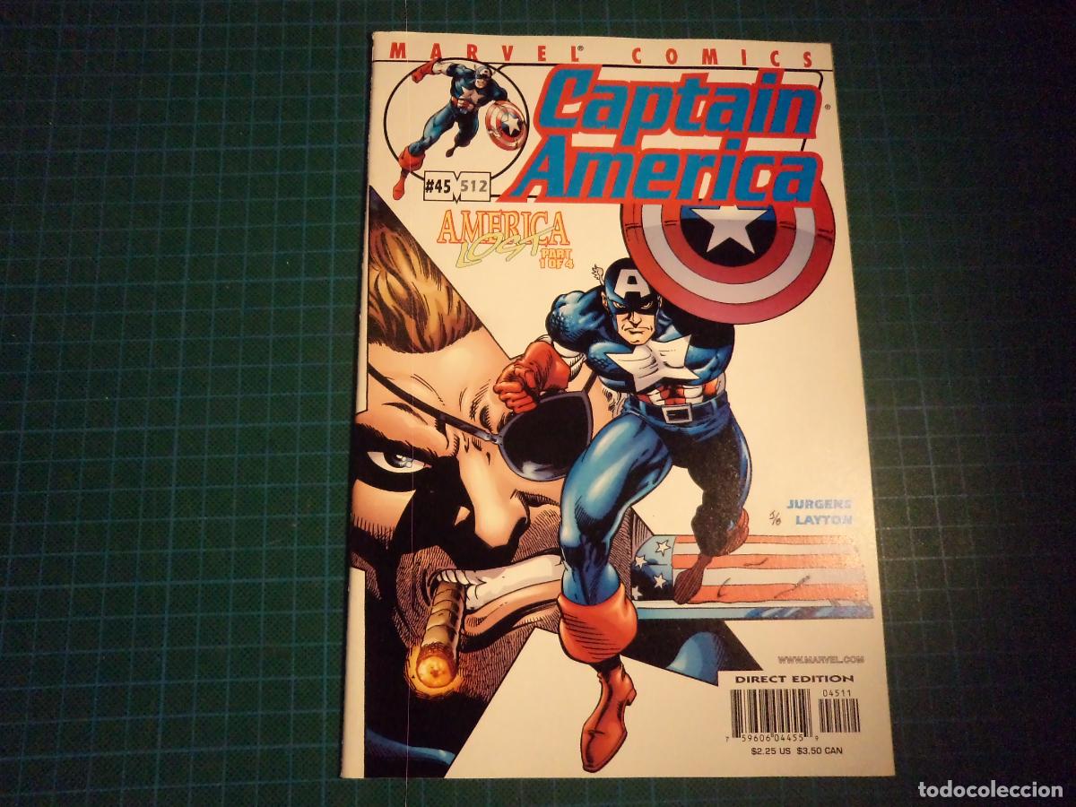 C&oacute;mics: Captain America. Vol 3. n&ordm; 45. Marvel. En ingles. - Foto 1