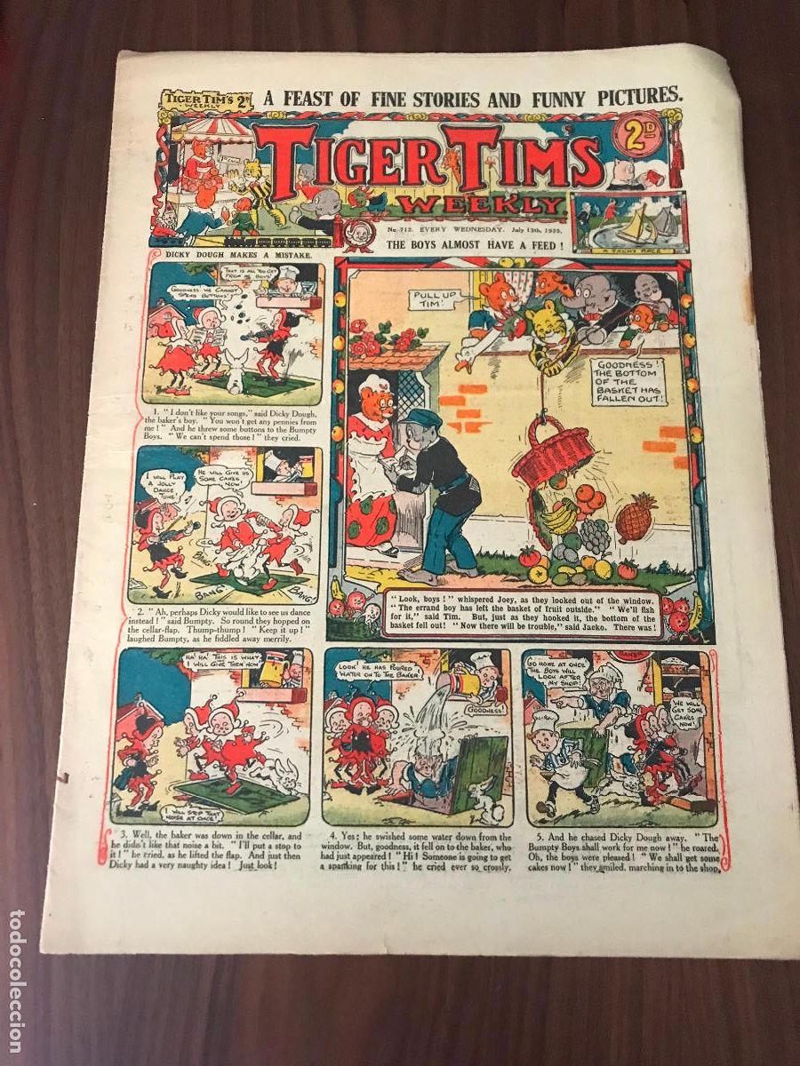 Comics: TIGER TIMS N&ordm; 712 , A&Ntilde;O 1935 , EN INGL&Eacute;S