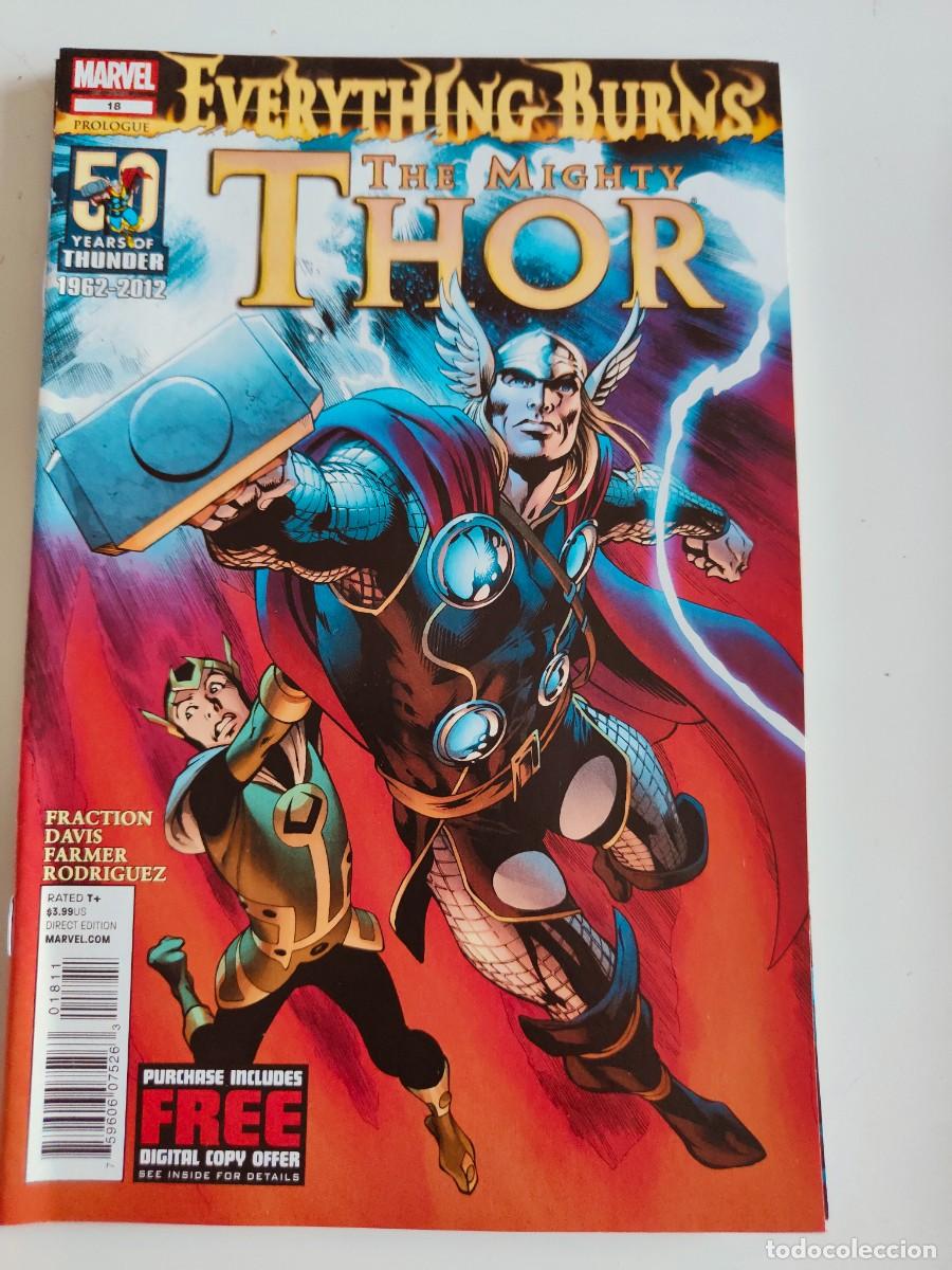 C&oacute;mics: The Mighty Thor 18 Marvel 2012 Everything Burns - Foto 1