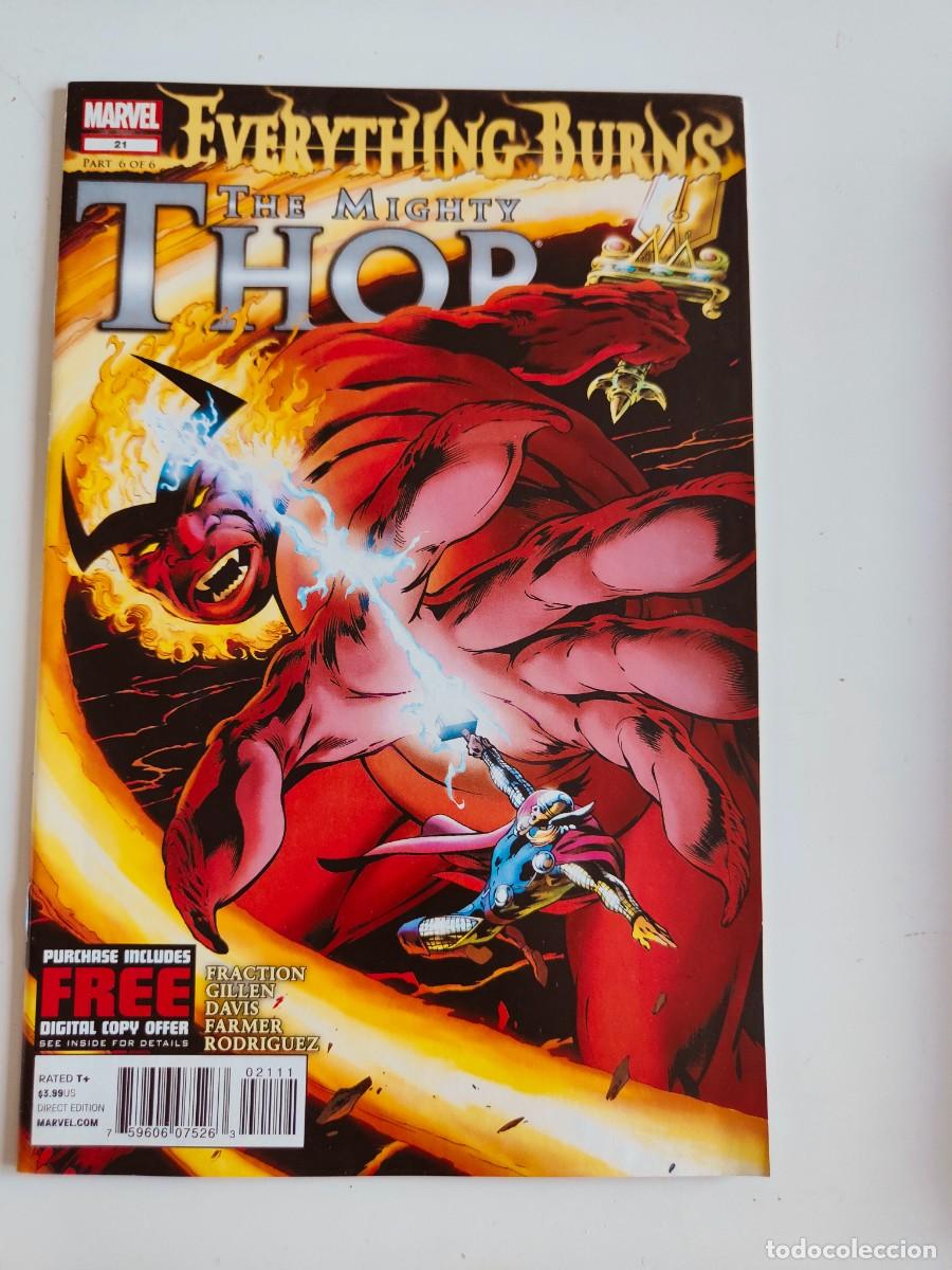 C&oacute;mics: The Mighty Thor 21 Marvel 2012 Everything Burns - Foto 1