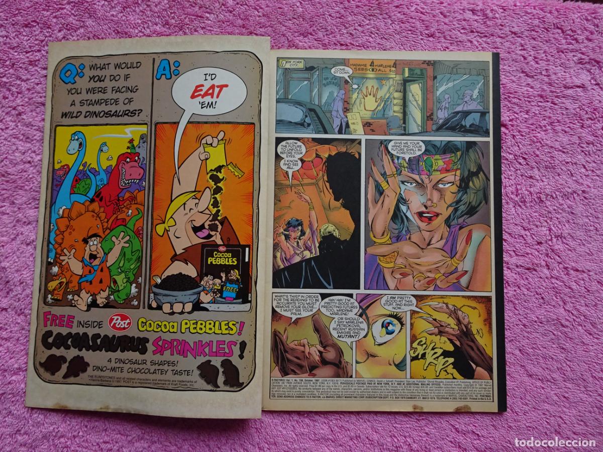 C&oacute;mics: x-factor 138 marvel comics 1997 vol 1 propaganda de cheetos en trasera - Foto 2