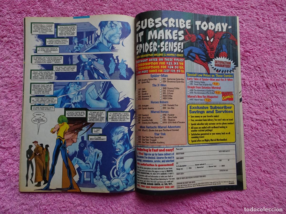C&oacute;mics: x-factor 129 sanctuary published marvel comics 1996 vol 1 proganda millennium - Foto 6