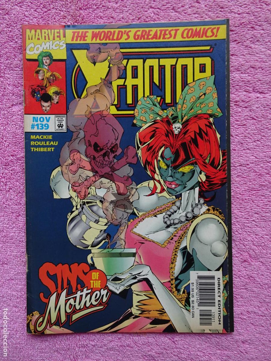 Comics: x-factor 139 sins of the mother published marvel comics 1997 vol 1 proganda see nick in 3d
