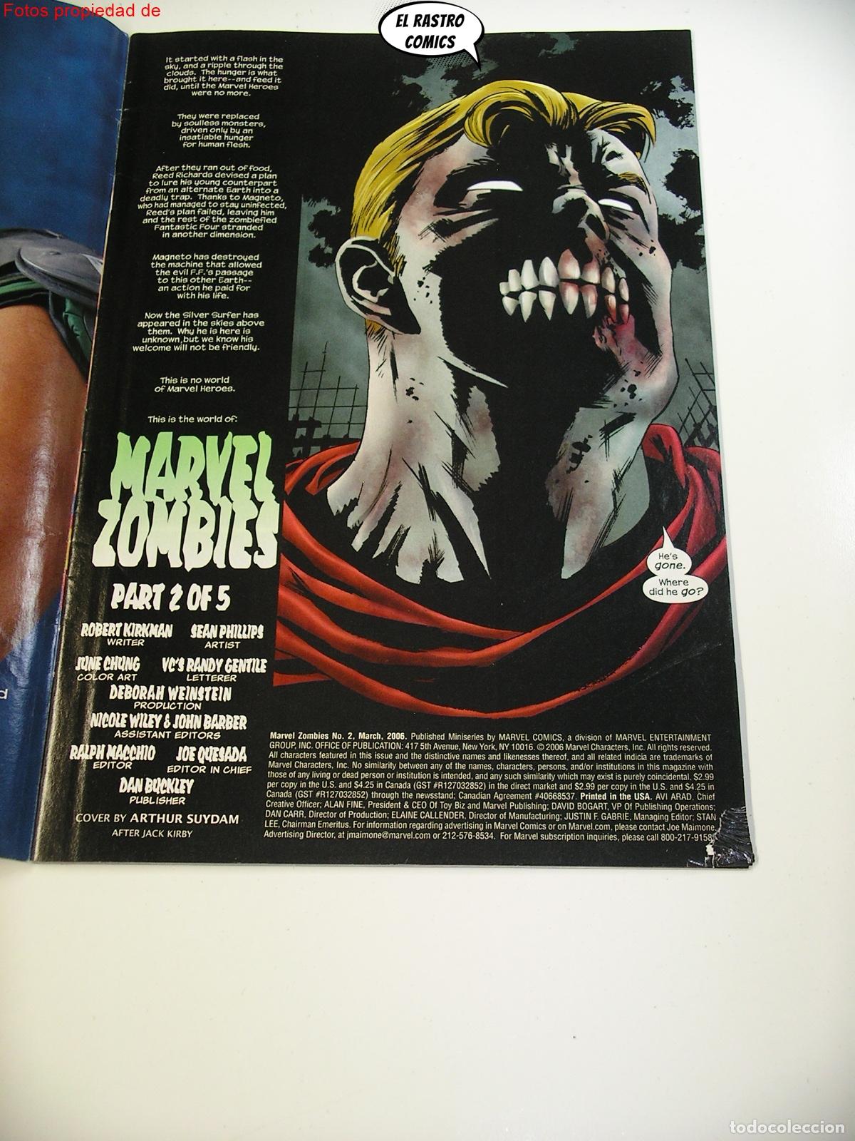 C&oacute;mics: Marvel Zombies n&ordm; 2, ed Marvel USA, ingl&eacute;s - Foto 3