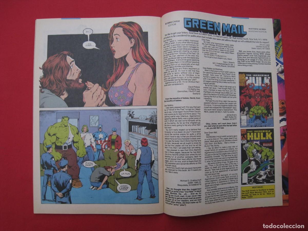 C&oacute;mics: THE INCREDIBLE HULK - VOL. 1 - N&ordm; 406 - MARVEL COMICS - EN INGLES. - Foto 12