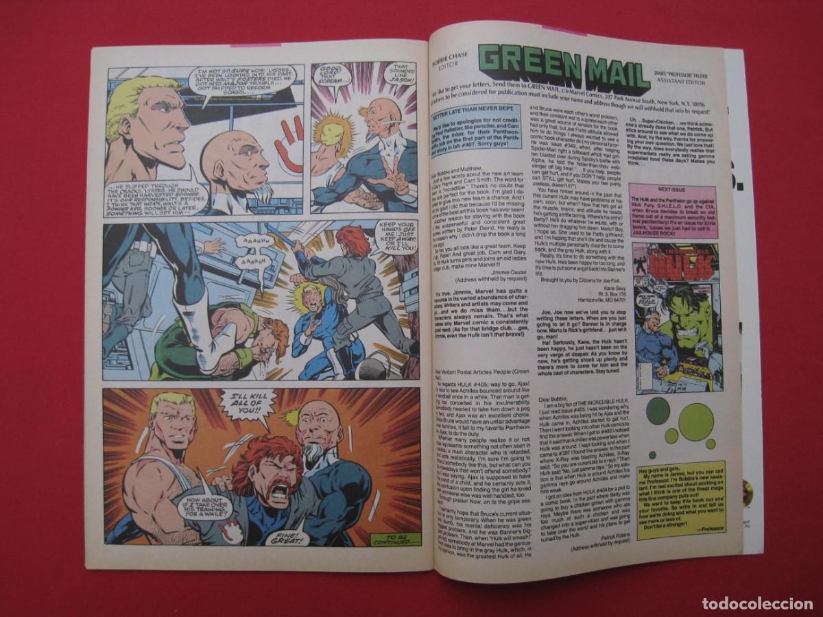 C&oacute;mics: THE INCREDIBLE HULK - VOL. 1 - N&ordm; 409 - MARVEL COMICS - EN INGLES. - Foto 12